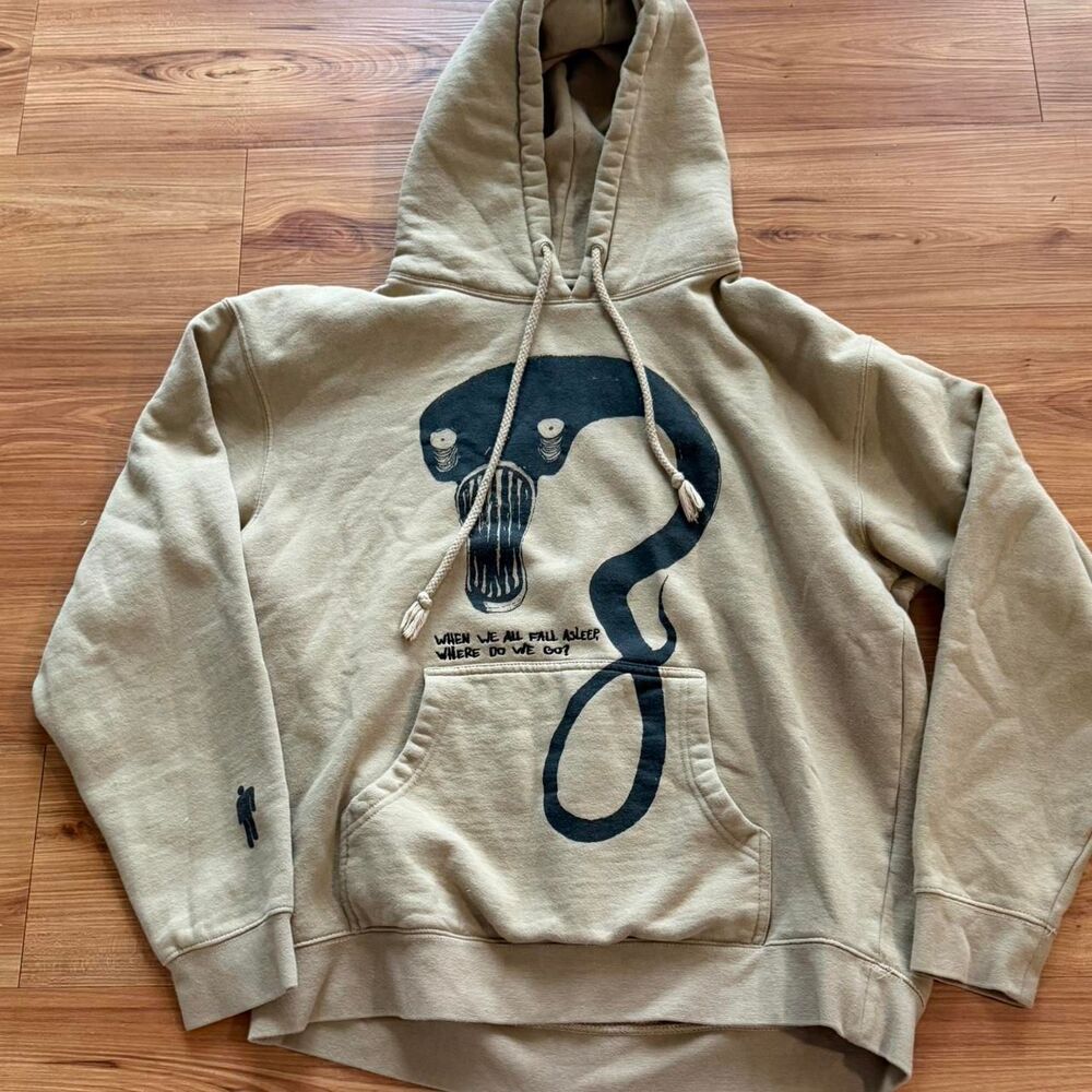 By-billie Men's Tan and Brown Hoodie